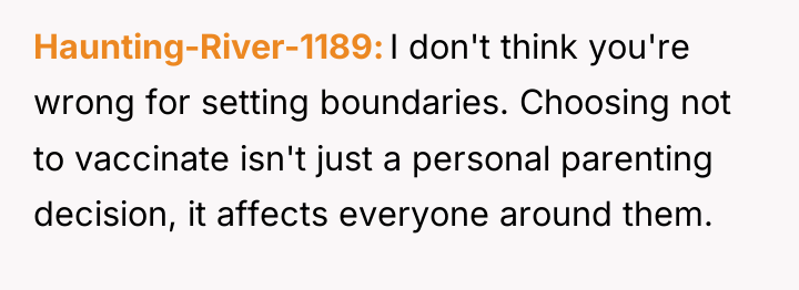 Haunting-River-1189 I don't think you're wrong for setting boundaries. Choosing...