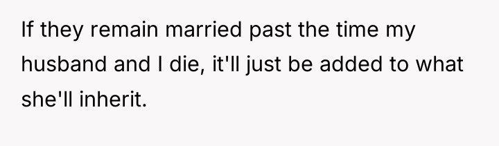 If they remain married past the time my husband and...