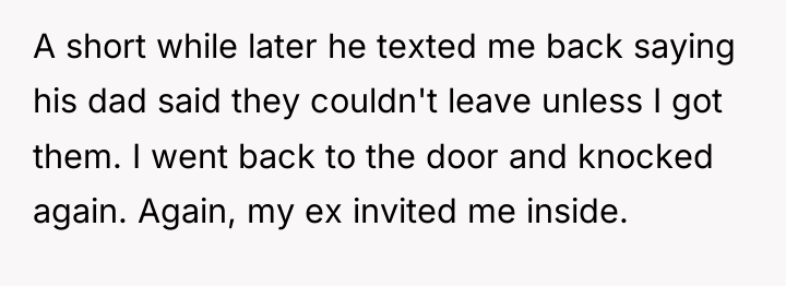 A short while later he texted me back saying his...