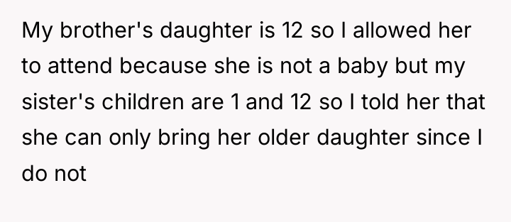 My brother's daughter is 12 so I allowed her to...