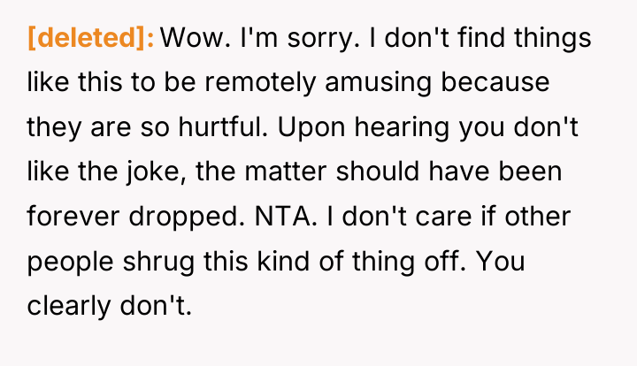 [deleted] Wow. I'm sorry. I don't find things like this...
