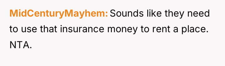 MidCenturyMayhem Sounds like they need to use that insurance money...