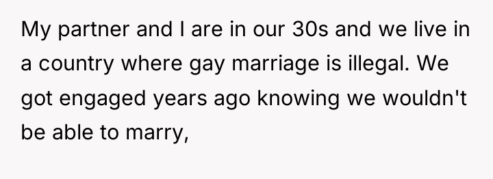 My partner and I are in our 30s and we...
