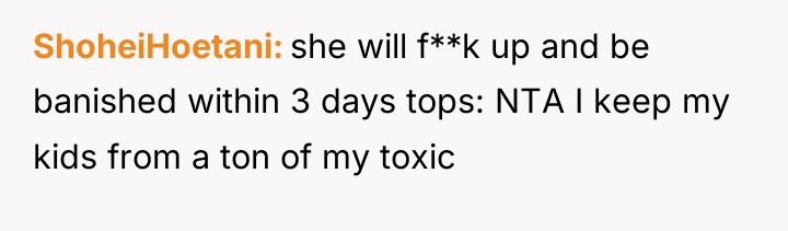 ShoheiHoetani she will f**k up and be banished within 3...