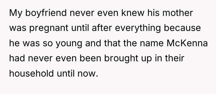 My boyfriend never even knew his mother was pregnant until...