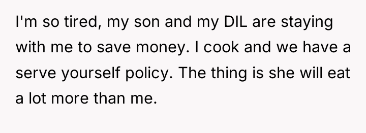 I'm so tired, my son and my DIL are staying...