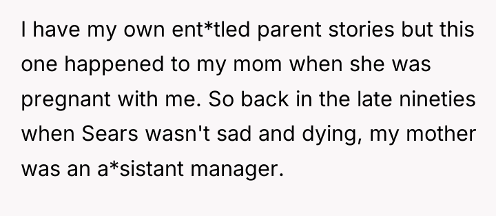 I have my own ent*tled parent stories but this one...