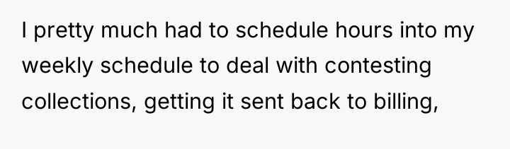 I pretty much had to schedule hours into my weekly...