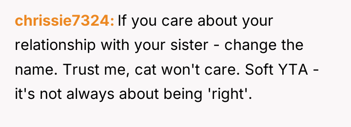 chrissie7324 If you care about your relationship with your sister...