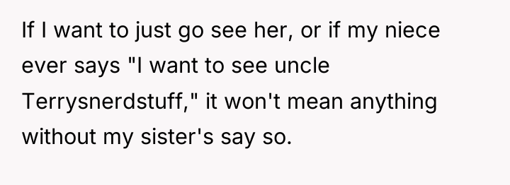 If I want to just go see her, or if...