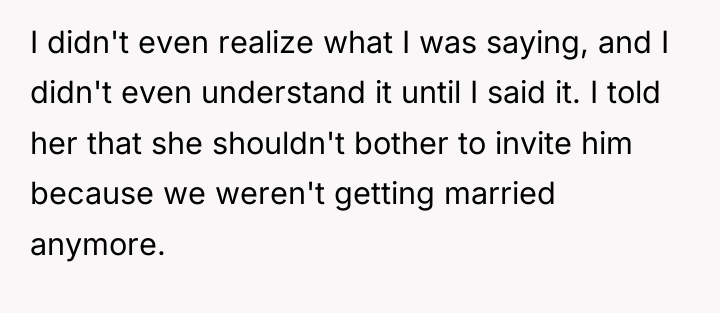 I didn't even realize what I was saying, and I...