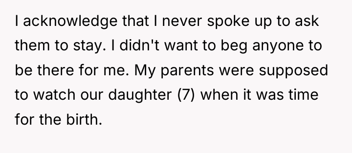 I acknowledge that I never spoke up to ask them...