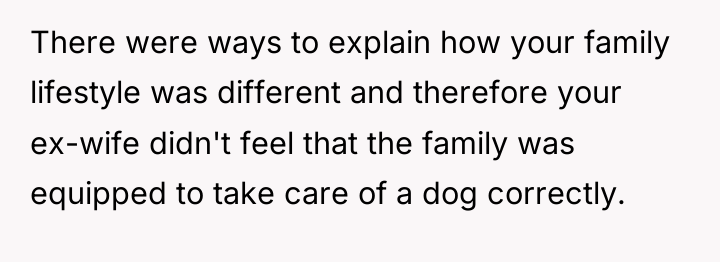 There were ways to explain how your family lifestyle was...