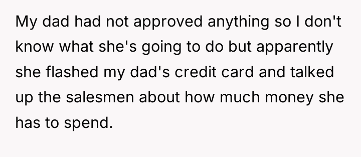 My dad had not approved anything so I don't know...