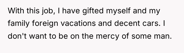 With this job, I have gifted myself and my family...