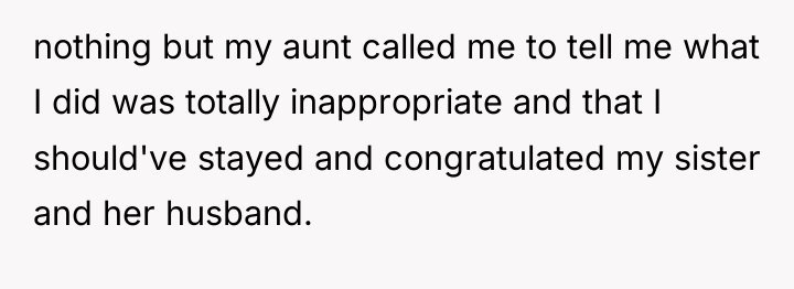 nothing but my aunt called me to tell me what...