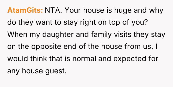 AtamGits NTA. Your house is huge and why do they...