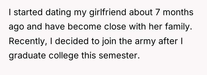 I started dating my girlfriend about 7 months ago and...