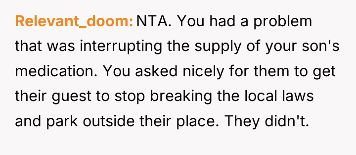 Relevant_doom NTA. You had a problem that was interrupting the...