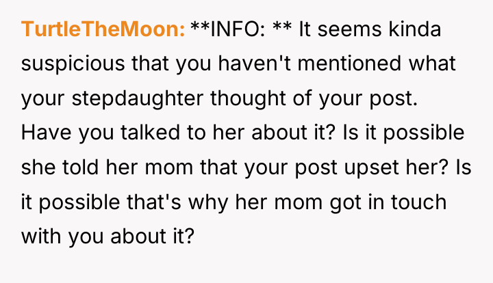 TurtleTheMoon **INFO: ** It seems kinda suspicious that you haven't...