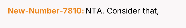 New-Number-7810 NTA. Consider that,
