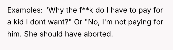 Examples: "Why the f**k do I have to pay for...