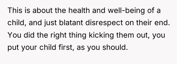 This is about the health and well-being of a child,...