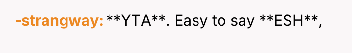 -strangway **YTA**. Easy to say **ESH**,