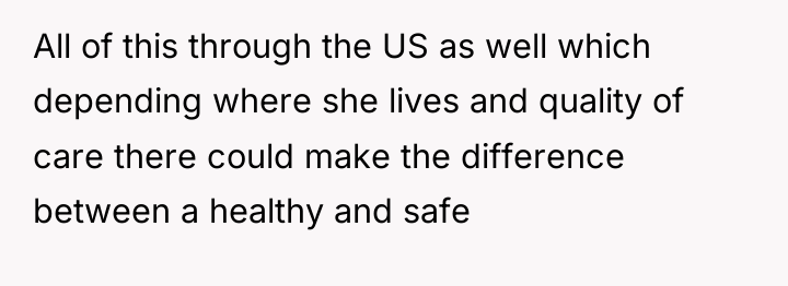 All of this through the US as well which depending...
