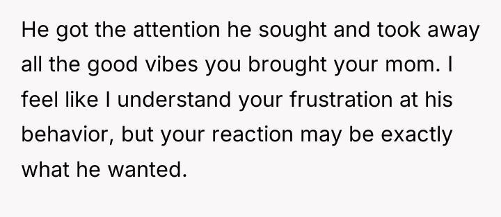 He got the attention he sought and took away all...