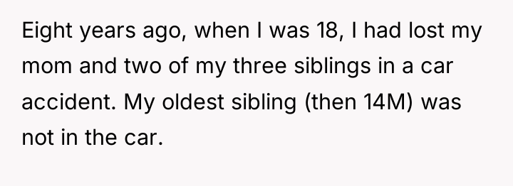 Eight years ago, when I was 18, I had lost...