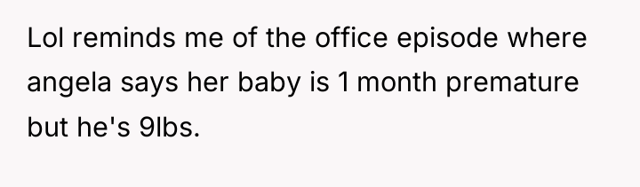 Lol reminds me of the office episode where angela says...
