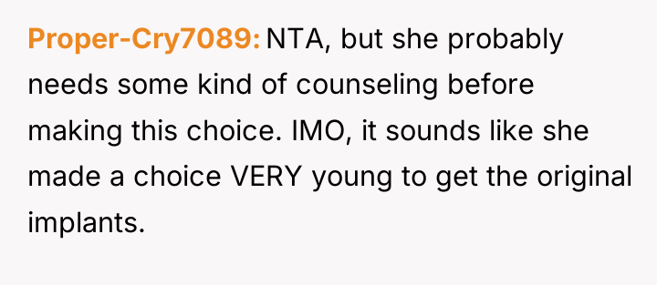 Proper-Cry7089 NTA, but she probably needs some kind of counseling...