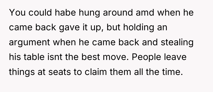 You could habe hung around amd when he came back...