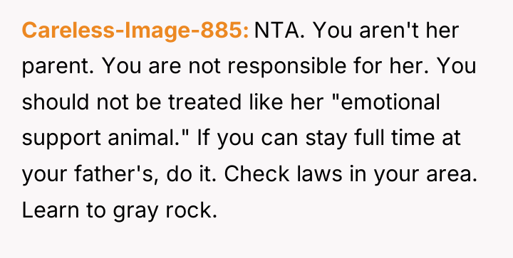 Careless-Image-885 NTA. You aren't her parent. You are not responsible...