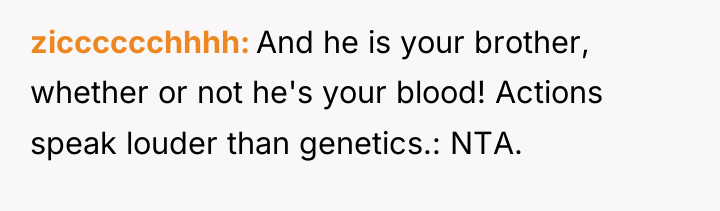 zicccccchhhh And he is your brother, whether or not he's...