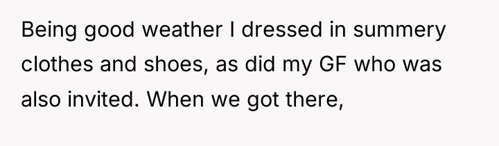Being good weather I dressed in summery clothes and shoes,...