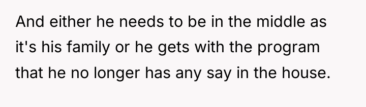 And either he needs to be in the middle as...