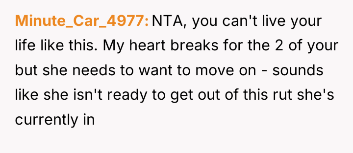 Minute_Car_4977 NTA, you can't live your life like this. My...