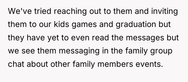 We've tried reaching out to them and inviting them to...