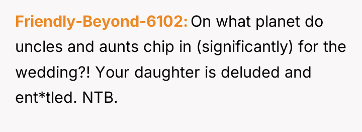 Friendly-Beyond-6102 On what planet do uncles and aunts chip in...
