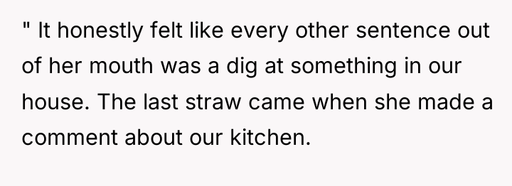 " It honestly felt like every other sentence out of...