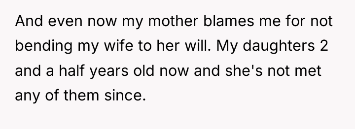 And even now my mother blames me for not bending...