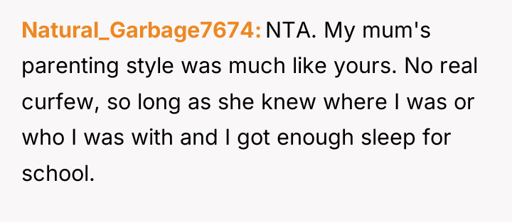 Natural_Garbage7674 NTA. My mum's parenting style was much like yours....