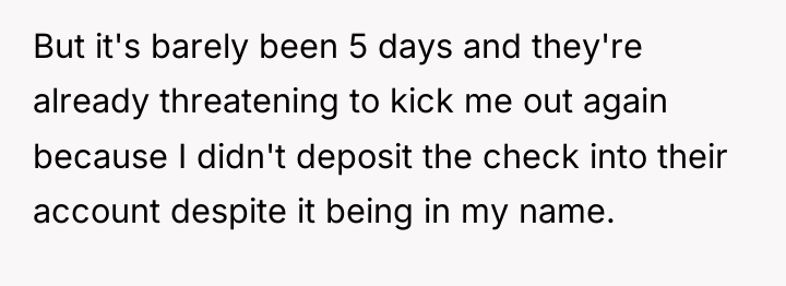 But it's barely been 5 days and they're already threatening...