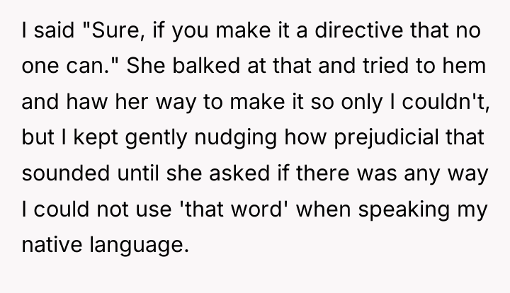 I said "Sure, if you make it a directive that...