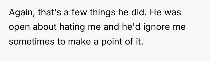 Again, that's a few things he did. He was open...