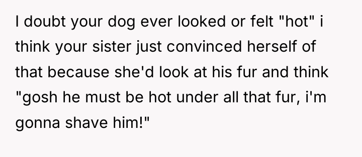 I doubt your dog ever looked or felt "hot" i...