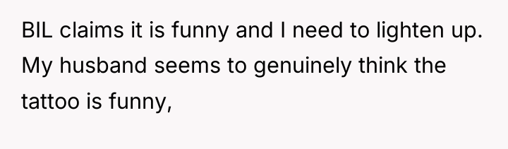 BIL claims it is funny and I need to lighten...