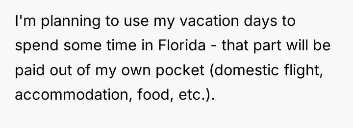 I'm planning to use my vacation days to spend some...